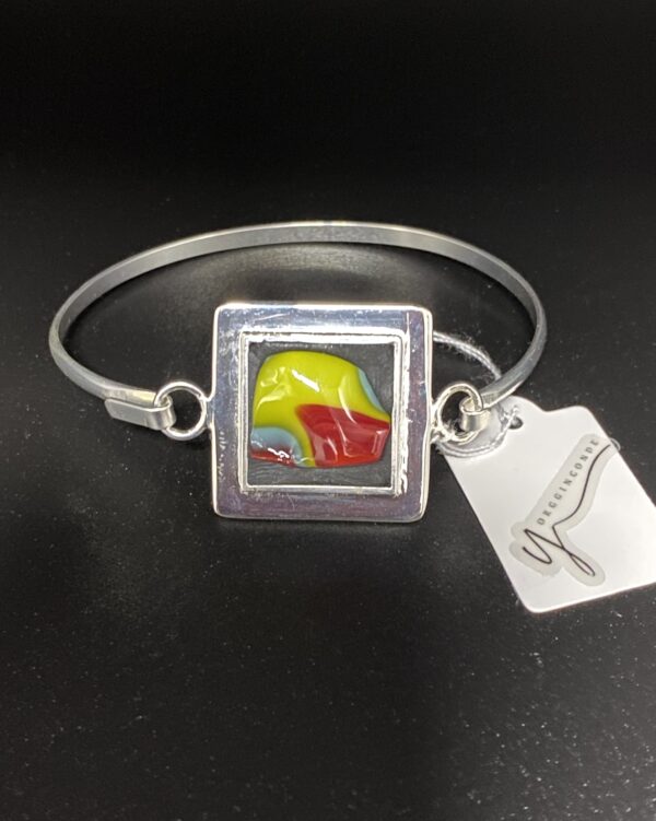 Pulsera vidrio fundido