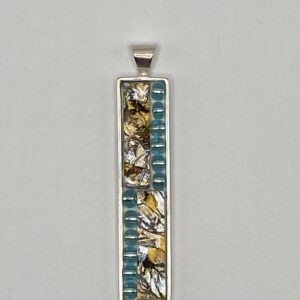 Colgante alargado en cristal Van Gogh