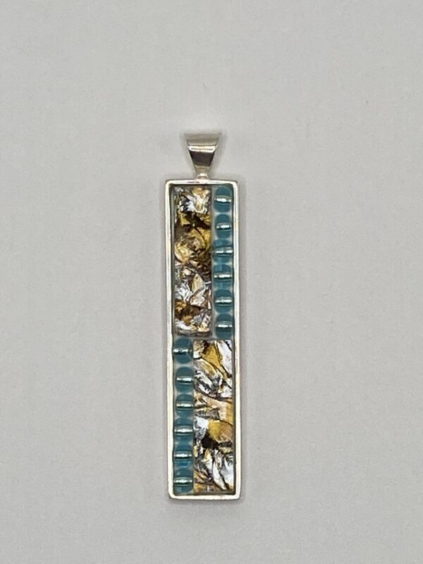 Colgante alargado en cristal Van Gogh