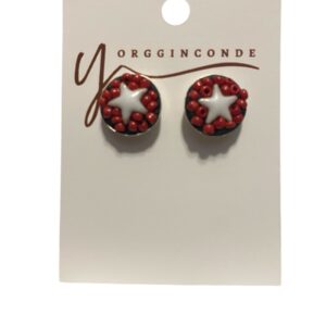Aretes con estrella blanca