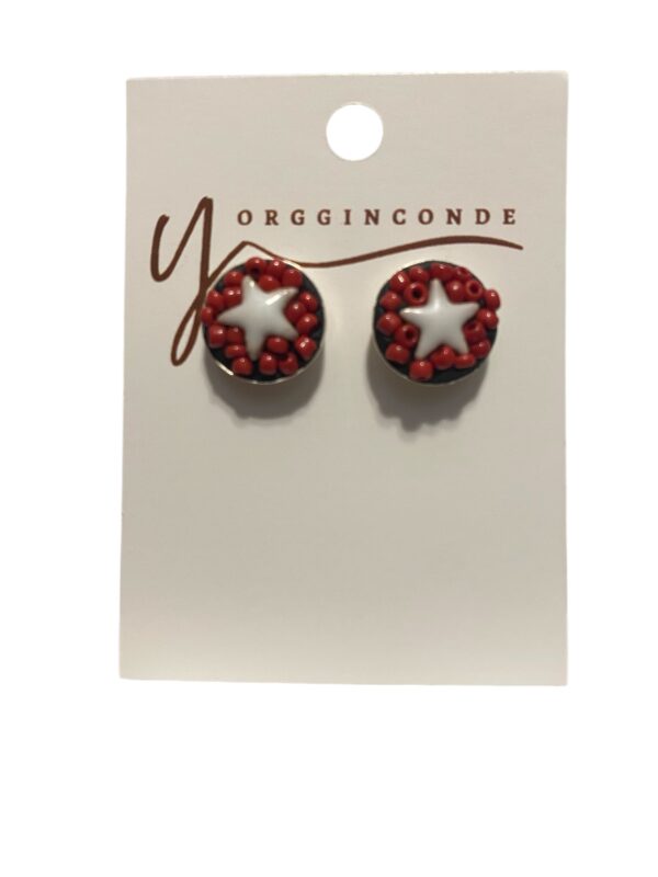 Aretes con estrella blanca