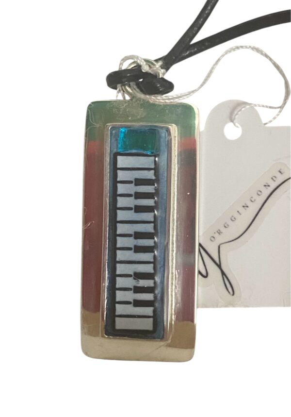 Colgante para amantes del piano - azul
