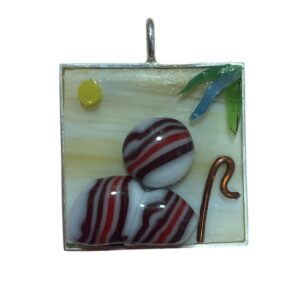 Colgante de pastor con cayado
