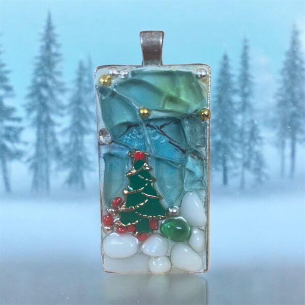 Navidad: Árbol de Navidad en el hielo