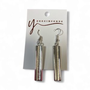 Aretes revestidos en plata