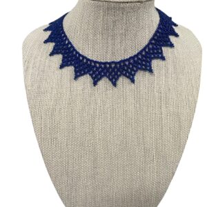 Mostacilla collar choker azul