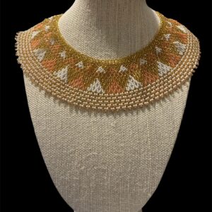 Mostacilla oro, blanco y peach