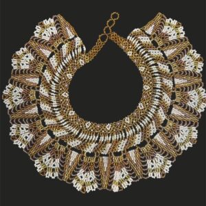 Mostacilla oro y blanco